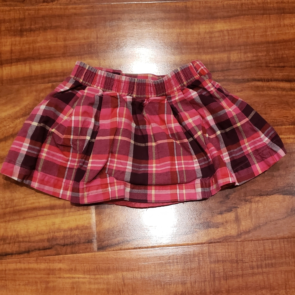 Janie and Jack EUC 12-18 months Equestrian horse sweater and pink plaid skirt - Picture 9 of 10